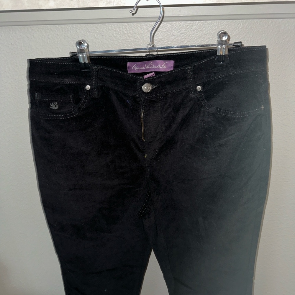 Gloria Vanderbilt Black Straight Leg Jeans